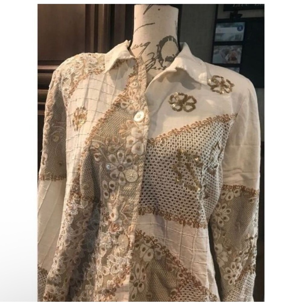 Chic Patchwork Women's Blazer - image 7